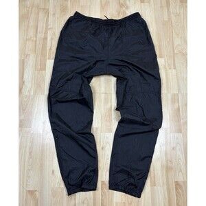 Vintage 90s Nike Track Pants / Sweatpants / Black / Embroidered / Size XL